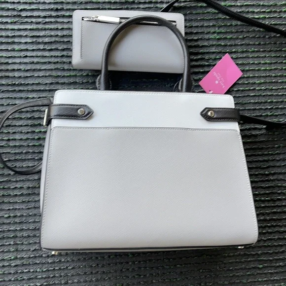 Kate Spade Staci Colorblock Medium Satchel & Staci Colorblock Large Slim Bifold - Picture 6 of 16